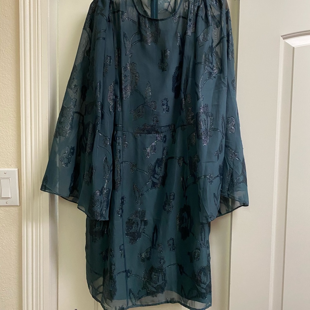 Beautiful deep green cocktail dress